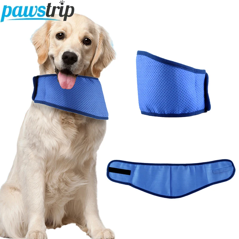 Hunde-Kühlschal (Nach dem Einweichen Anwenden) Verstellbares Haustier-Bandana für Kleine und Mittelgroße Hunde Atmungsaktives Welpen-Eiskragen-Hundezubehör