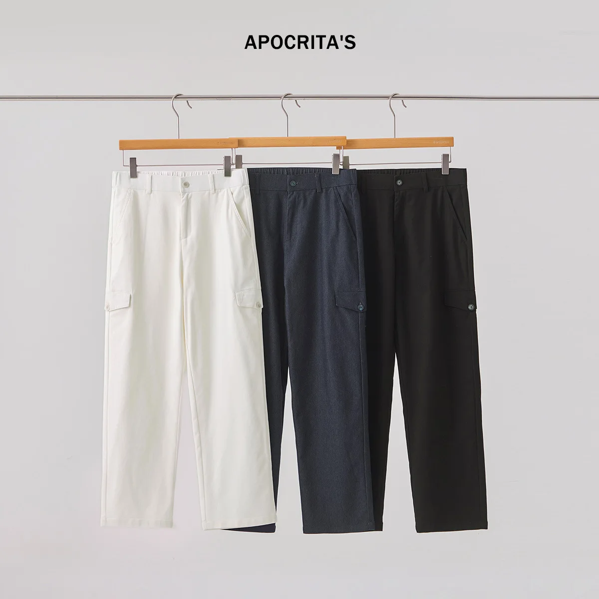 

Мужские рабочие брюки American Sle, осенние, с высокой талией, прямые, повседневные, длинные, с множеством карманов, модные, свободного кроя