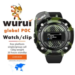 Wurui T3 watch global-ptt walkie talkie poc radio 500km commutator long range professional Portable Car Two-way radio phone