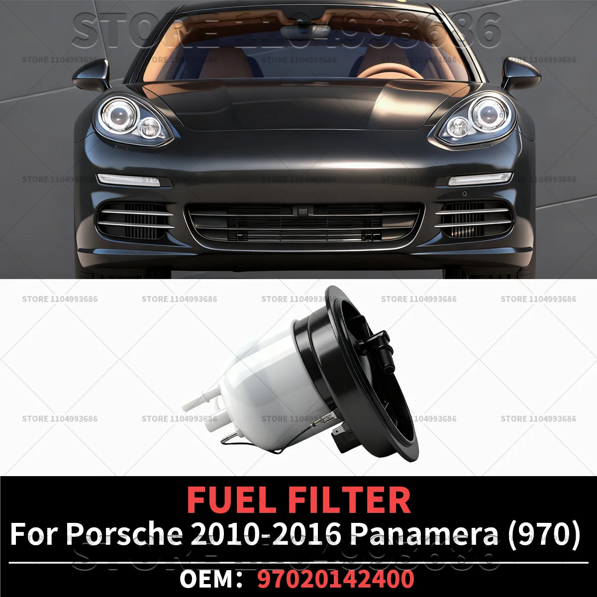 

For Porsche 2010 2011 2012 2013 2014 2015 2016 Panamera 4S GTS S Turbo (970) FUEL FILTER OEM 97020142400 97020142403 97020142401