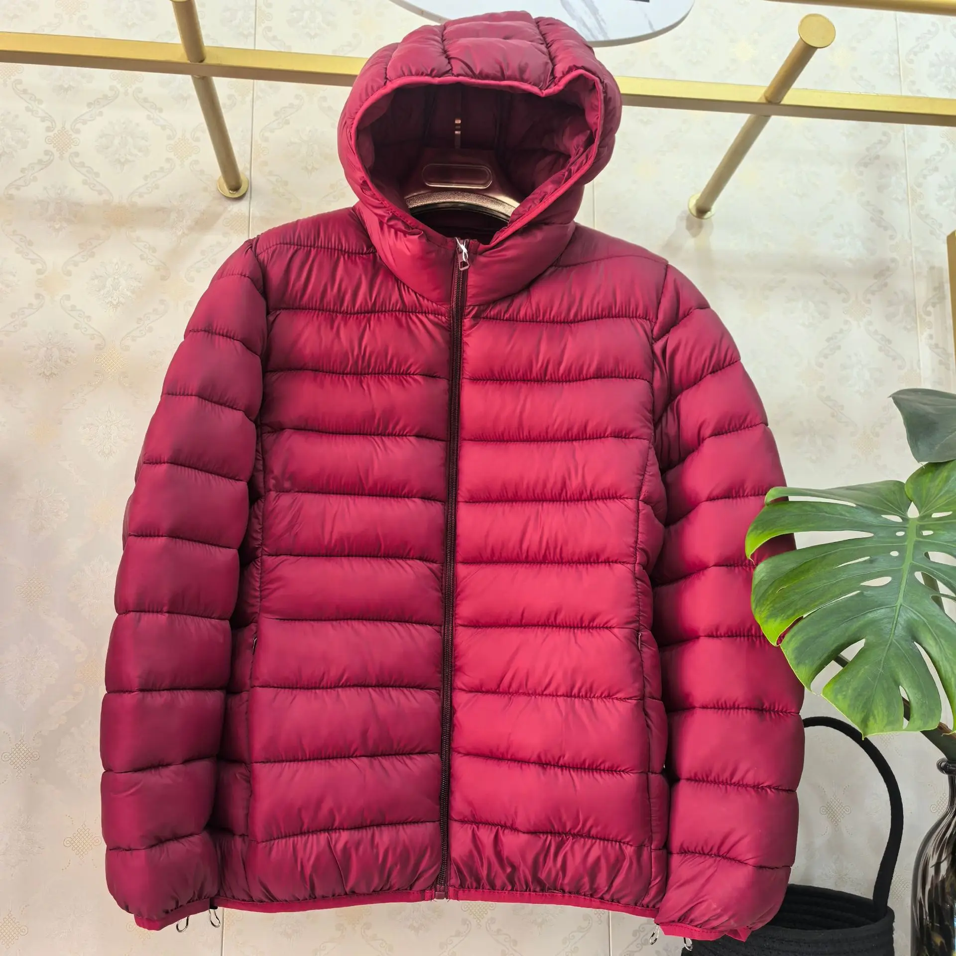 2025 Autumn and Winter New Lightweight Cotton Clothing for Women Hooded Cotton Jacket Outdoor Casual Hooded Soft Shell Cotton