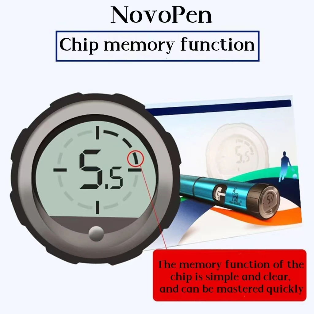 Semi-scale 0.5 Unit Children\'s Pen NovoPen Echo Children\'s Blood Sugar Memory Injection Pen Novo Nordisk Insulin Pen for Child