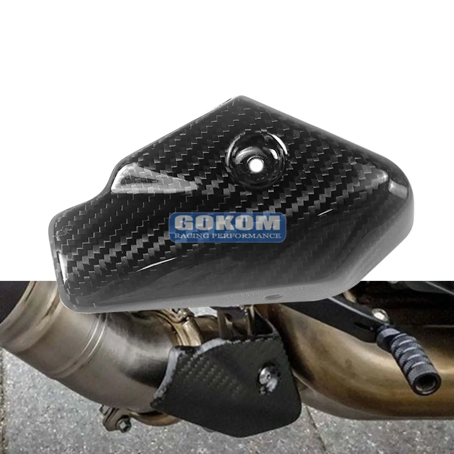 

Gokom Racing Motorcycle Parts Carbon Fiber For KTM exhaust shield cover 1290 SUPER DUKE R 2020-2023