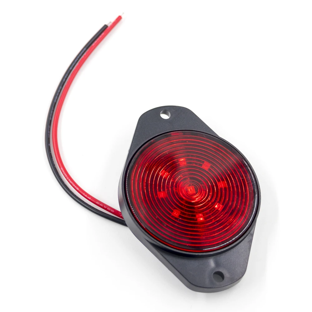 4x/6x/8x/10x 12V 24V LED Side Marker Lights Warning Taillight Auto Car External Lights For Trailer Truck Lorry Yellow White Red