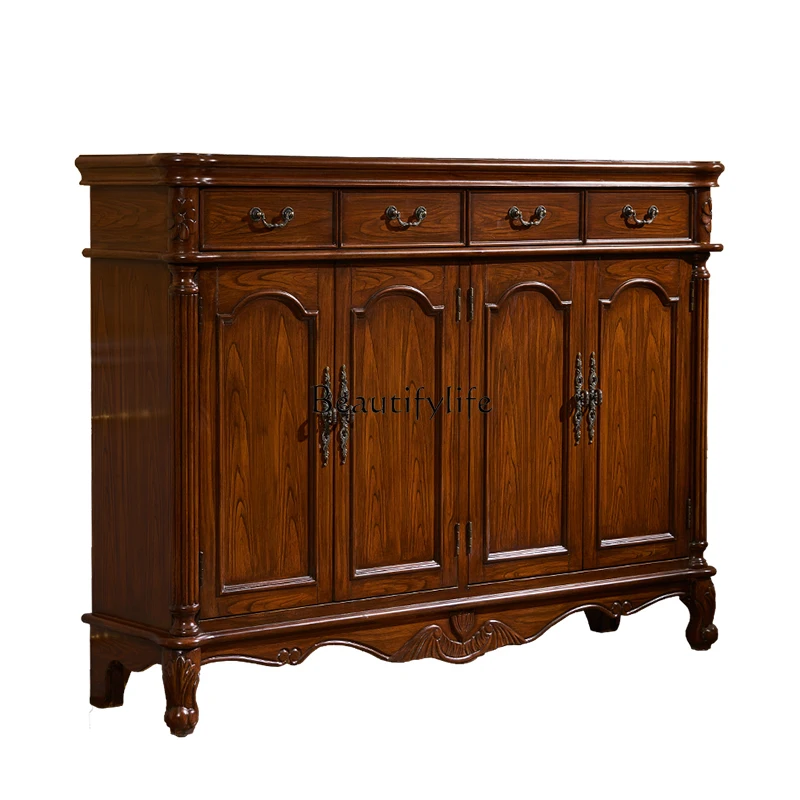 

American-Style Simple Painted Multi-Layer Slip Sheet Shoe Cabinet Hallway Sideboard Cabinet