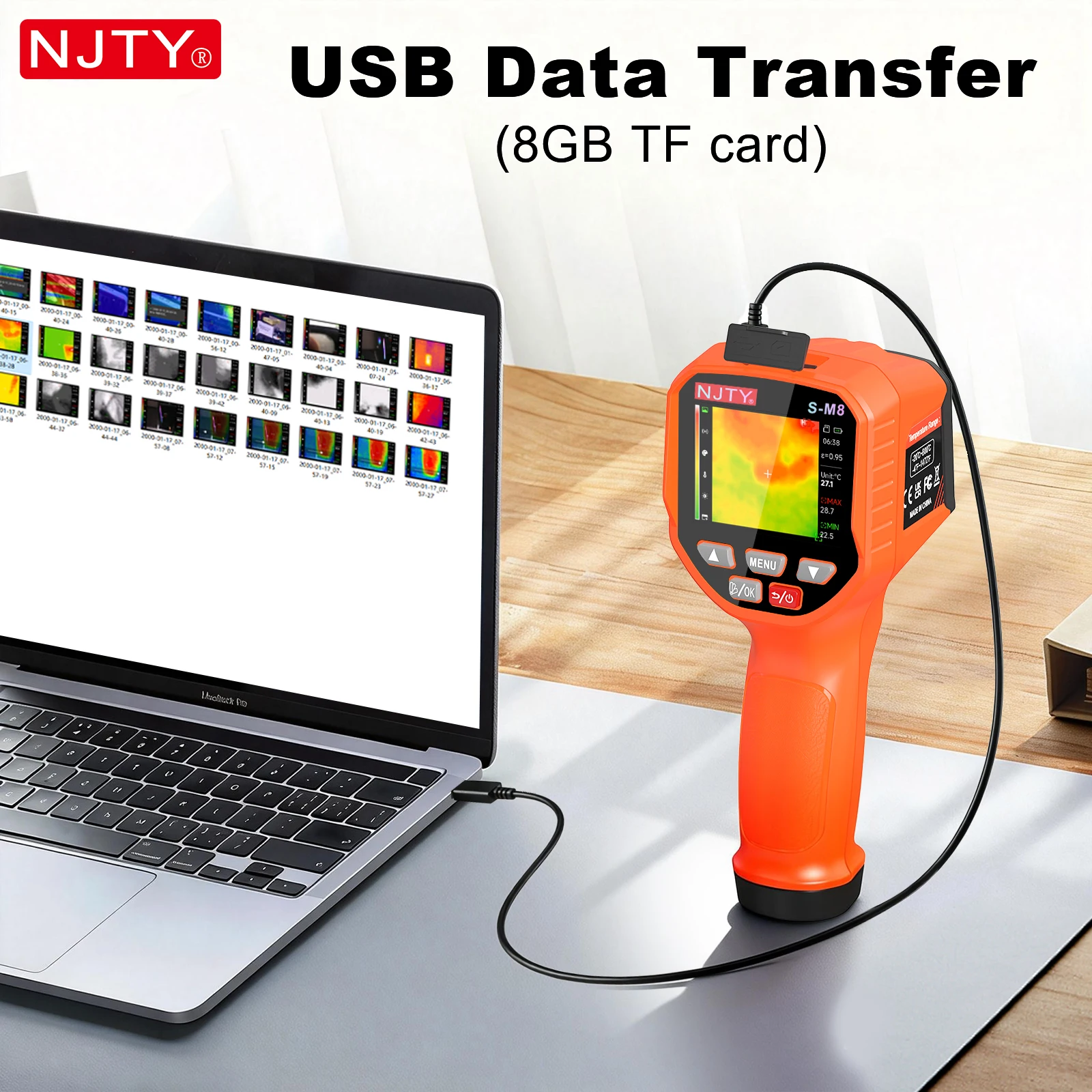 NJTY SM8 Şarj Edilebilir Kızıl - Nf 521 Thermal Imaging Camera incelemesi ve fiyatı