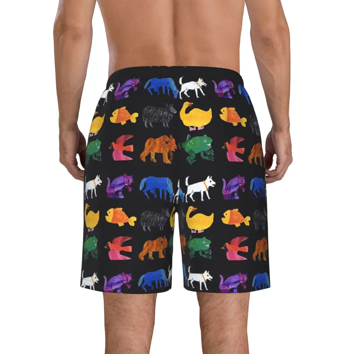 Eric Carle Animals Trunks Beach Board Shorts Casual Quick Dry Swimming Summer Men Pants