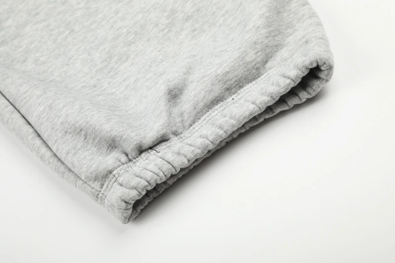 Kirschblüten-Grafik Jogginghose für Herren, Baumwolle, Elastischer Bund, Stickerei, Oversized American Streetwear Sport-Trainingshose – Detail 12