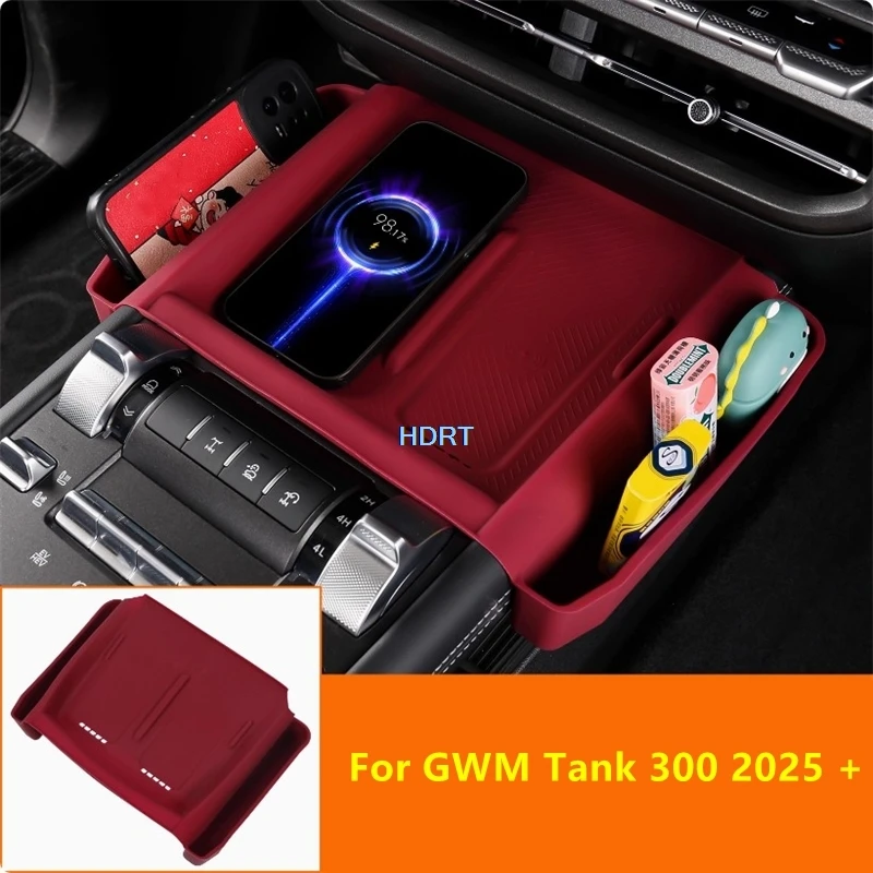 

Car Styling Central Control Gear Shift Pad Armrest Storage Box Cover Protector Decoration Accessories For GWM Tank 300 2025 +