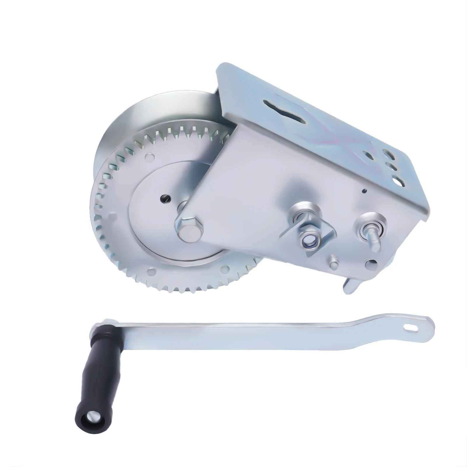 Professional Hand Winch 1500kg 10M Manual Load Pressure Brake Winch with Wire Rope Traction Hoisting Hand Winch Steel Cable