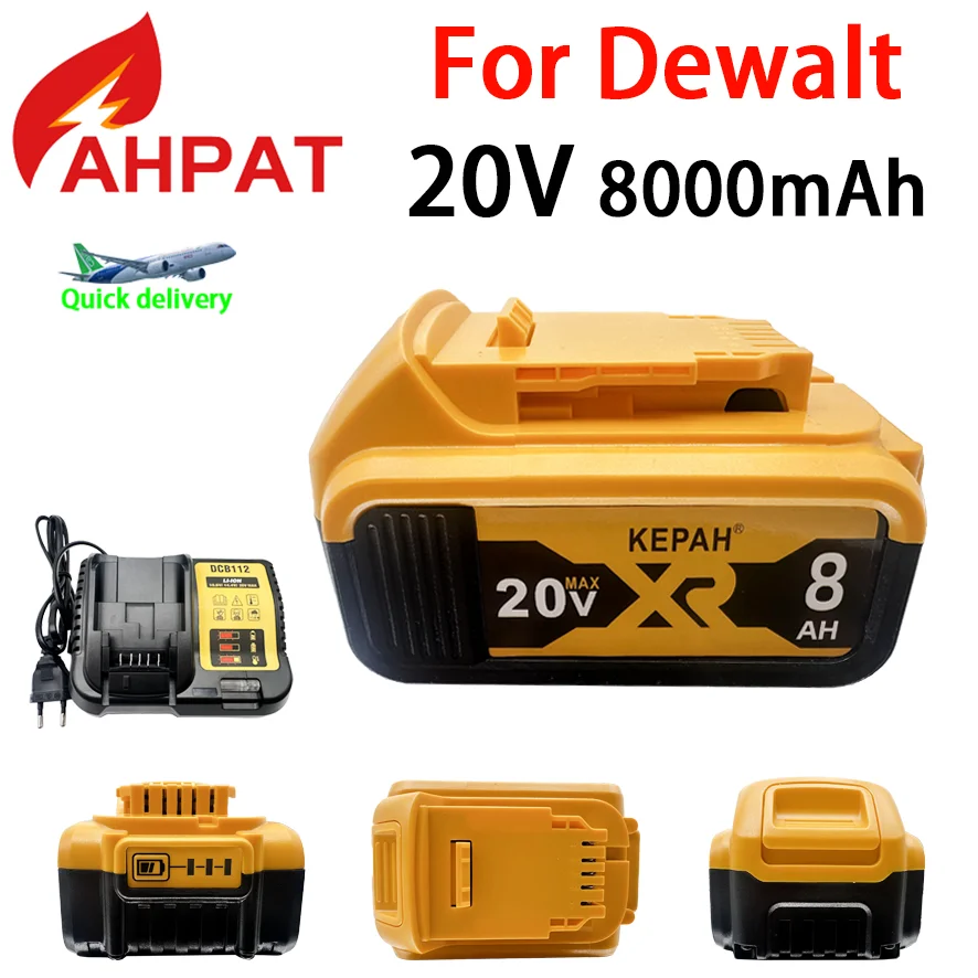 20V Baterry For Dewalt DCB200 Replacement Battery DCB200 DCB101 DCB115 3500MAH Power Tool Baterry For Dewalt Li-ion Batteries