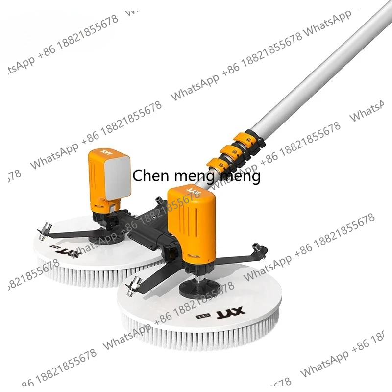 A55 solar panel cleaning double-headed electric brush PV equipment photovoltaic clean  machine tool kit complete system