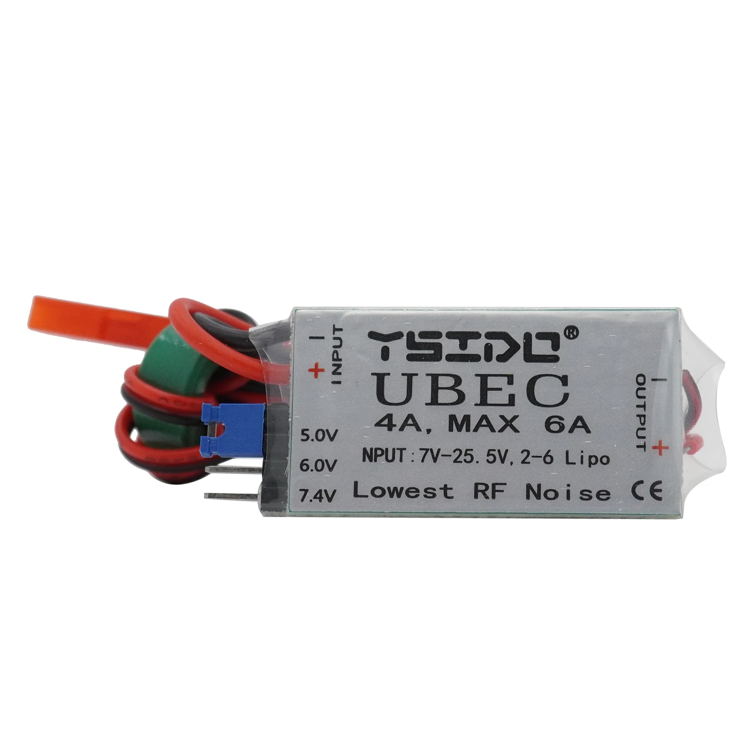 4A UBEC MAX 6A NPUT 7V-25.5V 2~6S Lipo Battery Output 5V/6V Switch Mode BEC for RC Drone Quadcopter RC Car RC Model Accessories