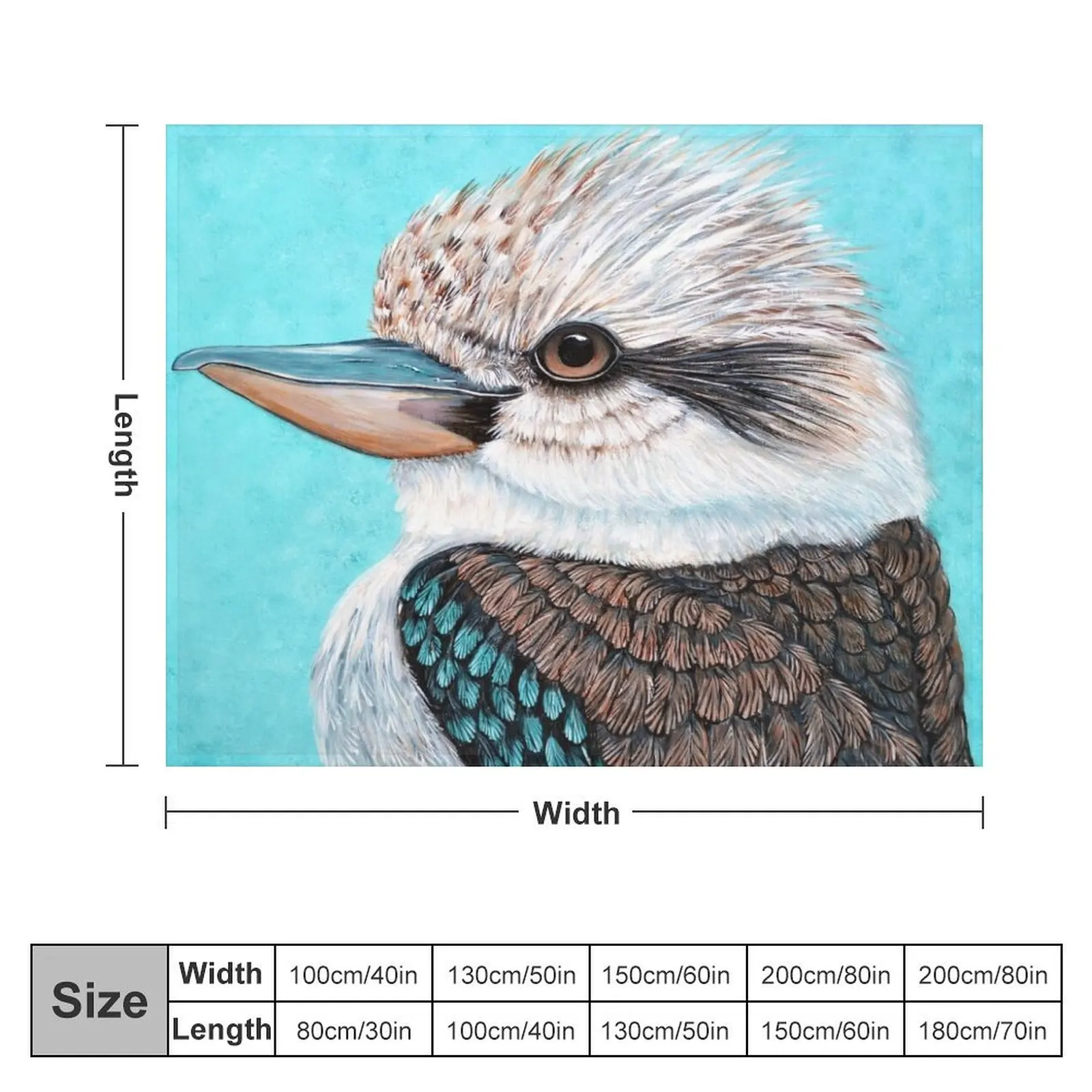 Kookaburra Throw Blanket Soft Plaid Plush Blankets