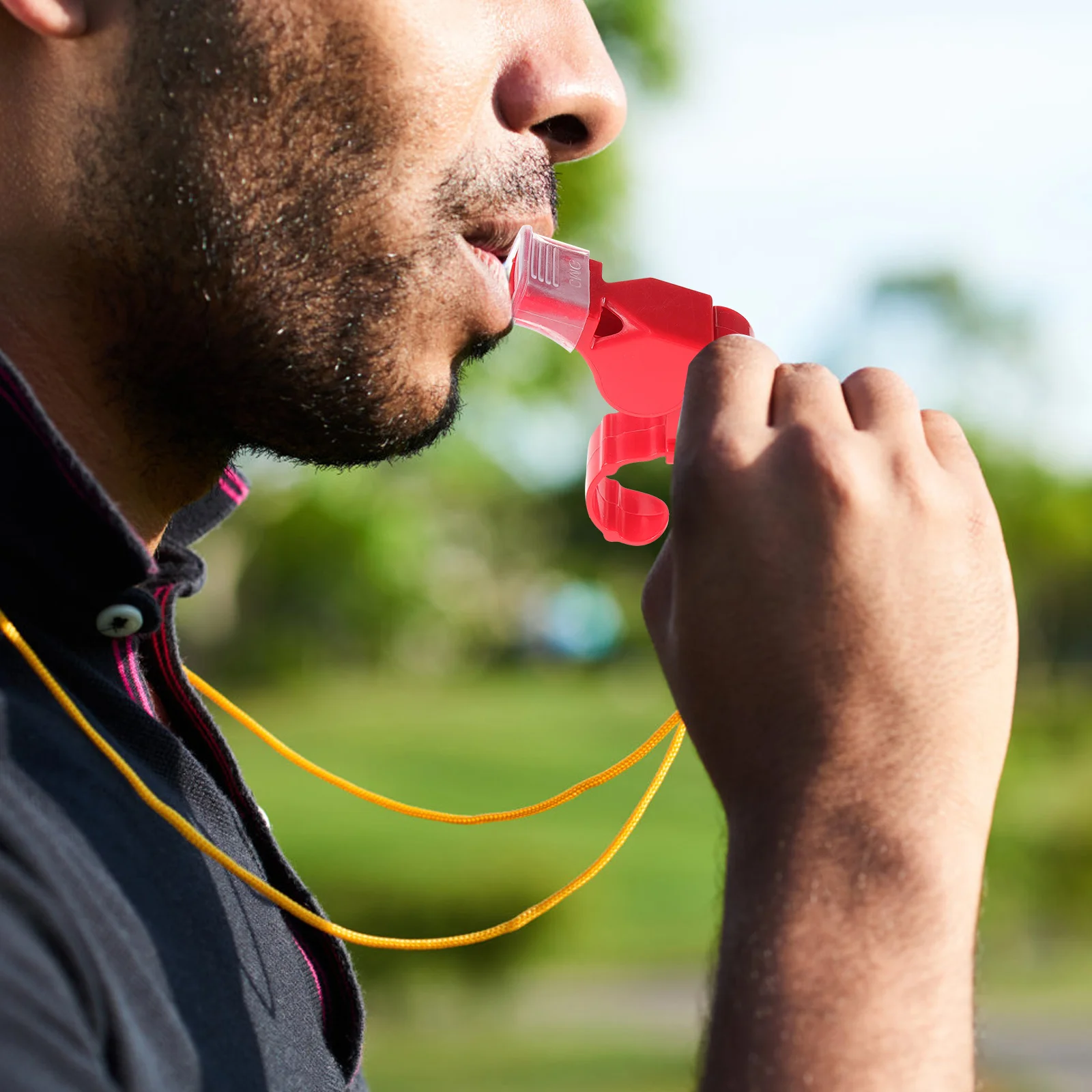 

2Pcs Loud Whistle Multi-Function Referee Whistles for Adults Emergency Sports Safety Outdoor Survival Team Training Ring