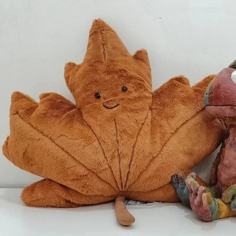 1PC Kawaii Anlage Spielzeug Kreative Plüsch Cartoon Maple Leaf Puppe Weiche Angefüllte Sofa Kissen Baby Begleiten Kissen Kinder geschenk Home Deco