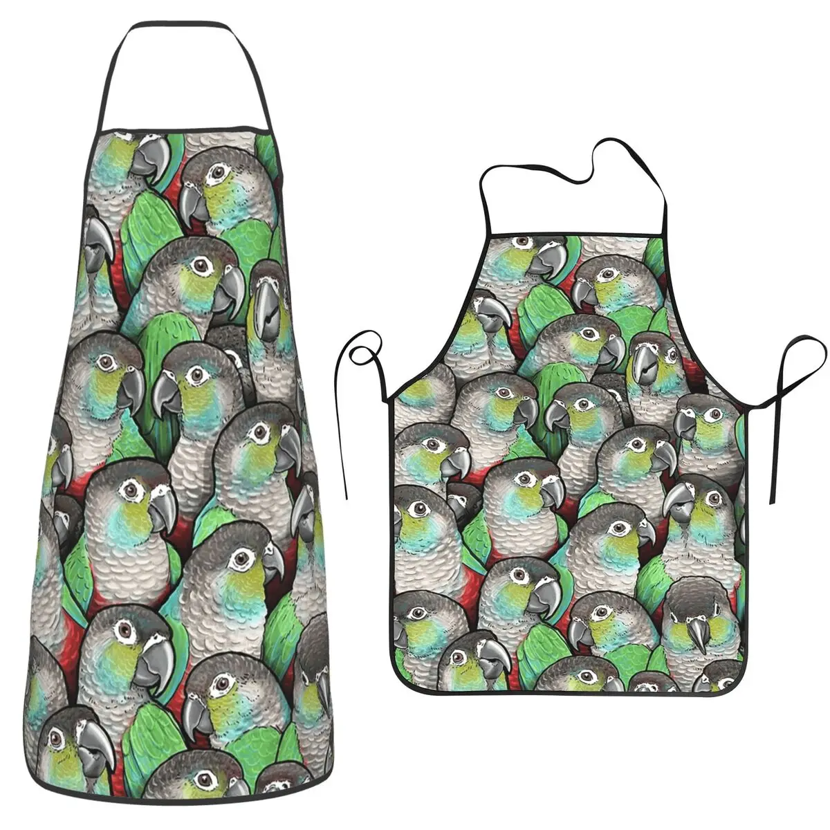 

Водонепроницаемый кухонный фартук-нагрудник Crimson-bellied Conures Chef для мужчин и женщин, для готовки, уборки и рисования