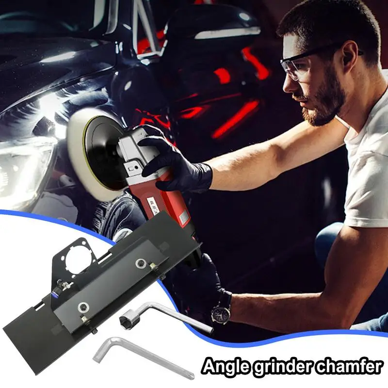 

Angle Grinder Chamfer 45 Degree Ergonomic Angle Grinder Stand Carbon Steel Portable Chamfer Lightweight Chamfering Tool For