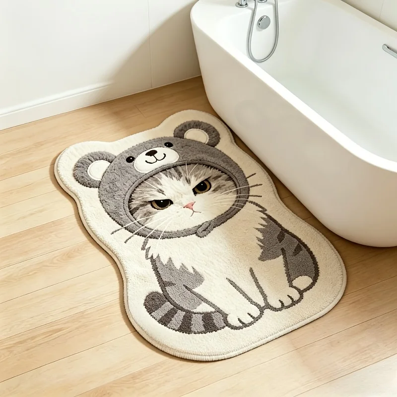 سجادة VIKAMA على شكل قطة لطيفة - مراجعة Home Bathroom Wear وسعره
