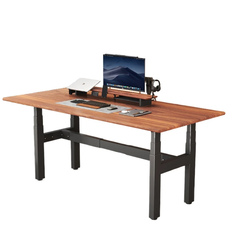 4F4 motor four legs electric lifting table legs computer office household solid wood to the living room large board long