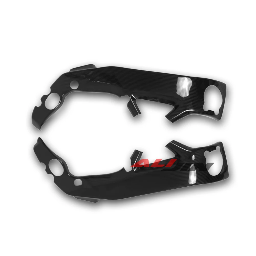 100% Real Dry Carbon Fiber Fairing Motorcycle Cover for Aprilia RSV4 RSV-4 2021-2025 Side Frame Panel Protector Cover Cowlings view 6