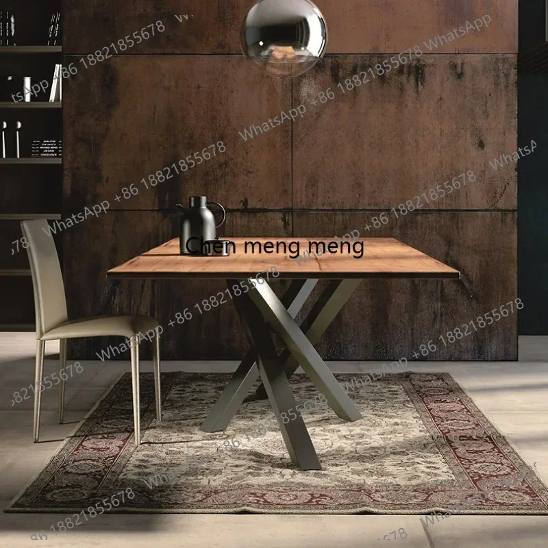

R Luxury 6 Person Dining Table Wood Design Unique Living Room Dining Table Restaurant Study Wooden Stoly Do Jadalni Furniture Ho