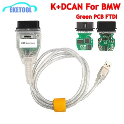 Per BMW nuovi cavi USB per bmw K + DCAN strumento diagnostico interfaccia USB per BMW E46 K + CAN K CAN FTDI FT232 Chip OBD2 Scanner