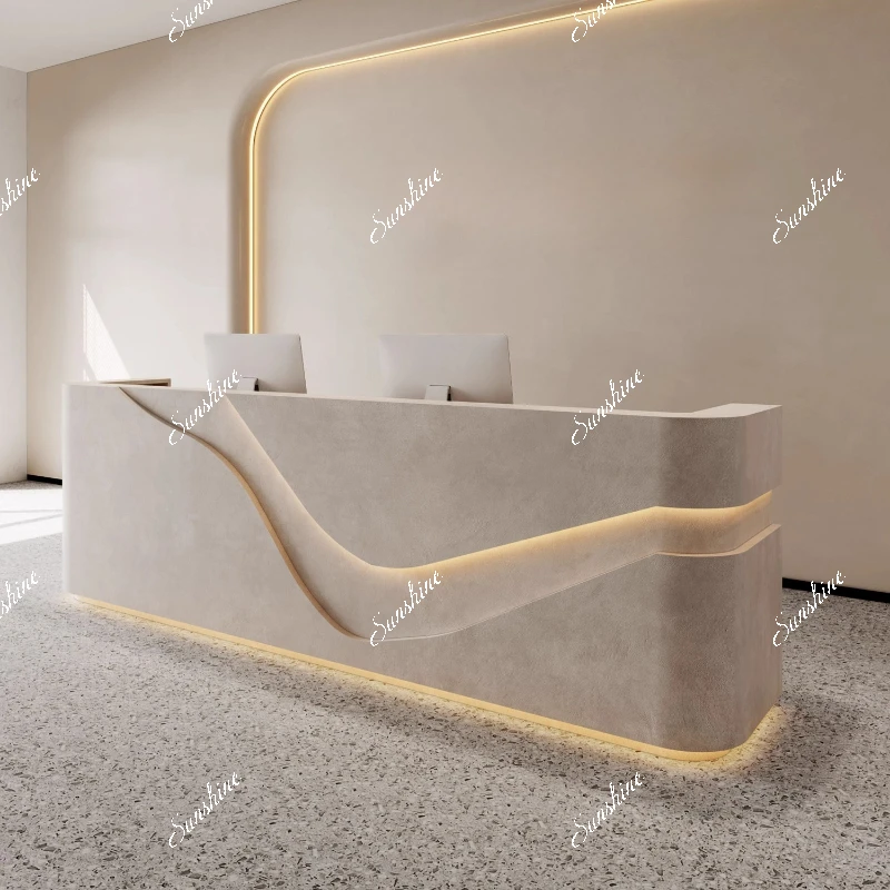 Beauty salon checkout page Modern simplicity Cream style, light luxury high sense Small, reception