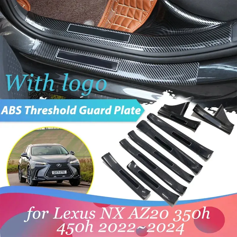 

Автомобильная педаль приветствия для Lexus NX AZ20 350h 450h 2022 ~ 2024 накладка на порог, защитная пластина, наклейка против царапин, аксессуары