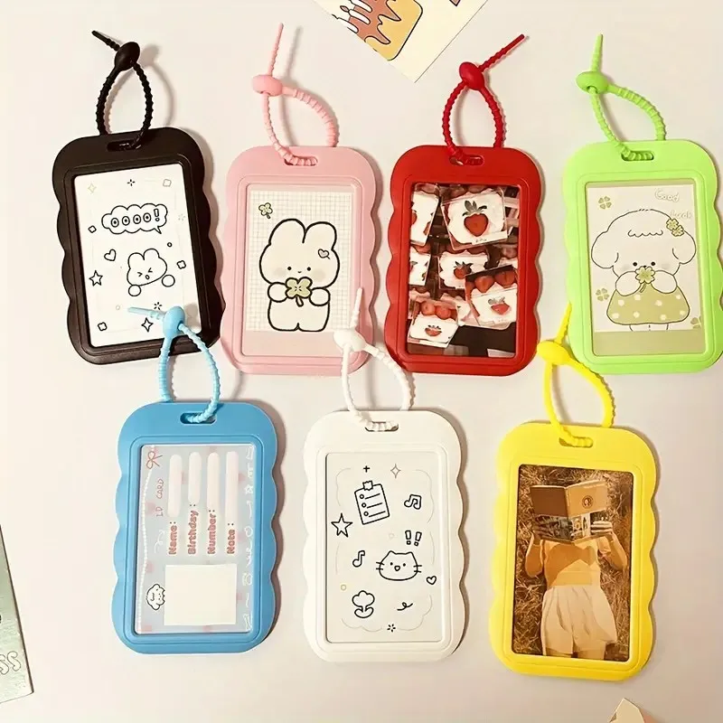 adjustable ABS card holder set, 1 piece, with a pendant