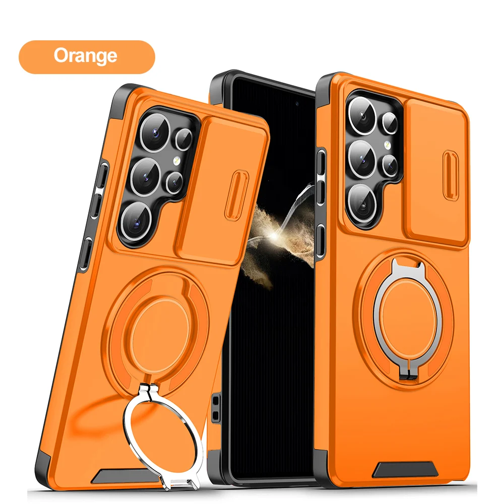 Magnetic Compatible Phone Case for Samsung Galaxy Flip 7 FE Flip 7 6 Z Fold 7 6 Cases Camera Lens Protection Fundas Capinha Capa