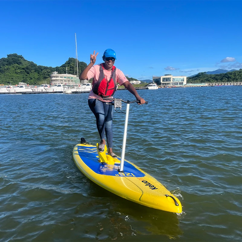 2024 Outdoor Inflatable Pedal SUP Standing Paddle Board Inflatable Pedal Paddleboards