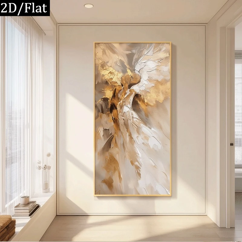 2D/Flat Large Minimalist Abstract Pattern Canvas Wall Art- Unframed Modern Neutral Canvas Prints