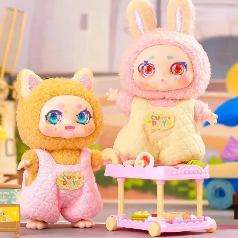 Miniso em estoque kimmon biomimen mimon série kawaii caixa cega boneca estatuetas na moda brinquedos infantis presentes de férias