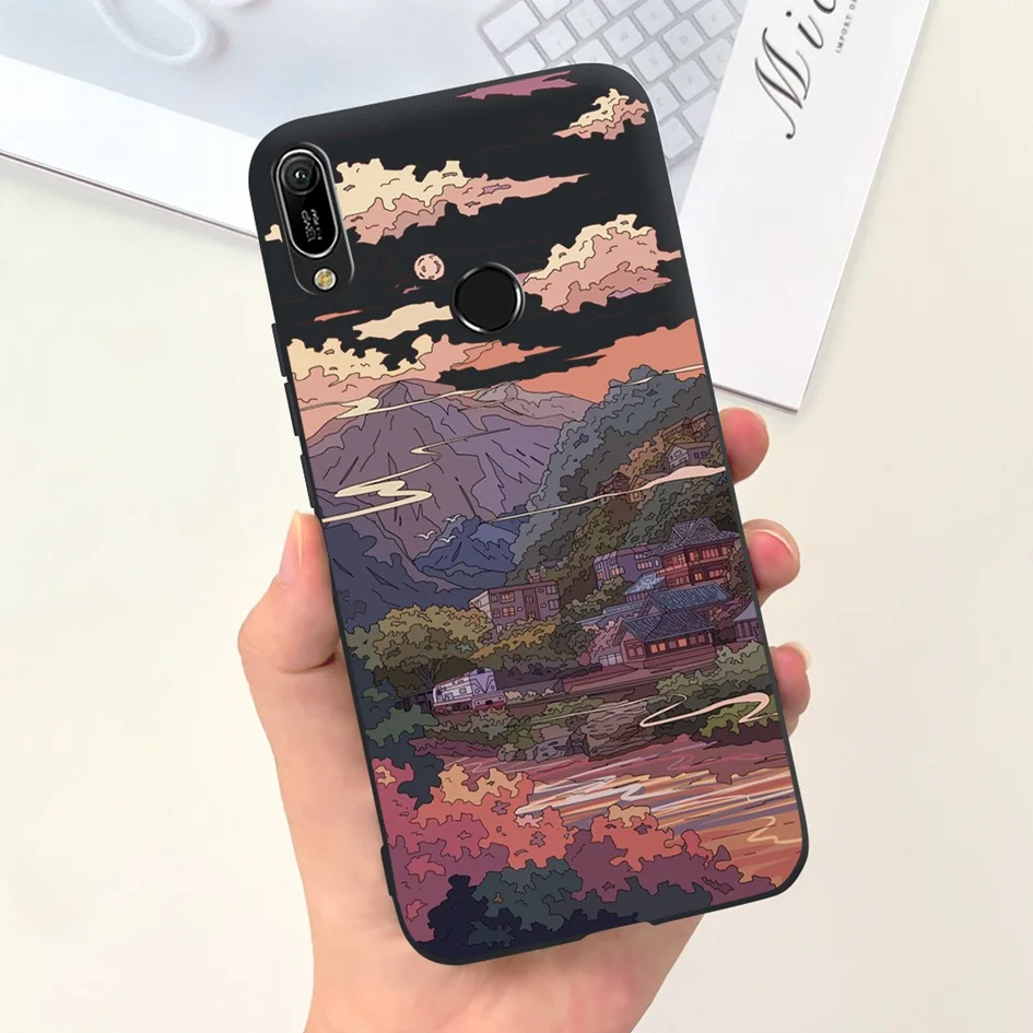 For Huawei Y6 2019 Case Y6 Prime 2019 Cover MRD-LX1 MRD-LX3 Cute Astronaut Soft Silicone Phone Case For Huawei Y6s JAT-L41 Funda