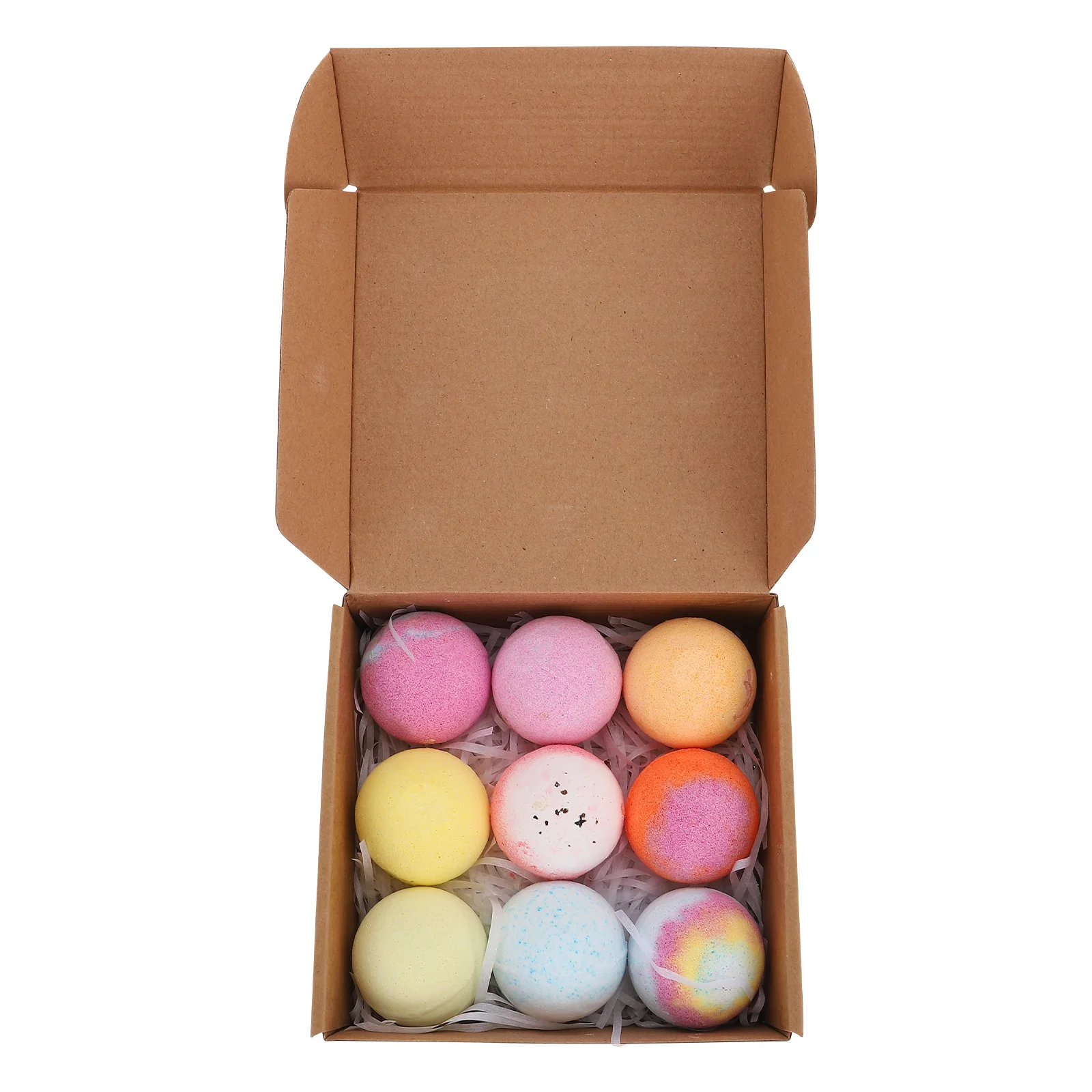 

9pcs Bubble Bathing Salt Balls Exfoliating Moisturizing Skin Repair Spa Essential Oil Gift Set