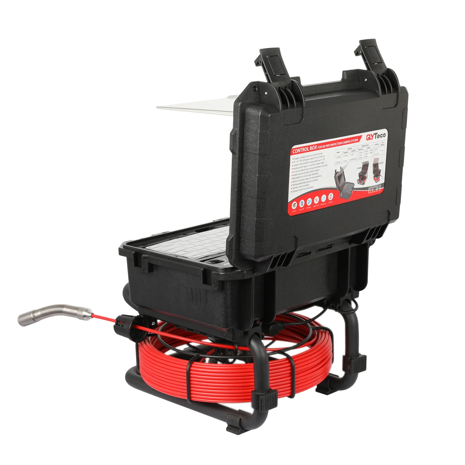 13.3 Inch Screen HD Compact Pipe Inspection Camera ForEvacuation of Rainwater