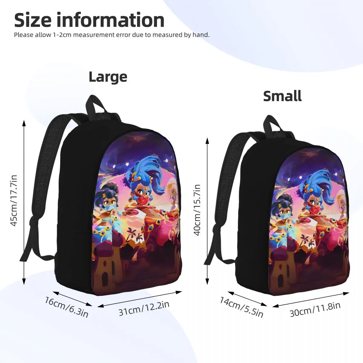 Shelly-Super Cell Video Game Mochila, mochila de lona, leve, mochila para jardim de infância, estudante do ensino primário, menino, menina, crianças, menino