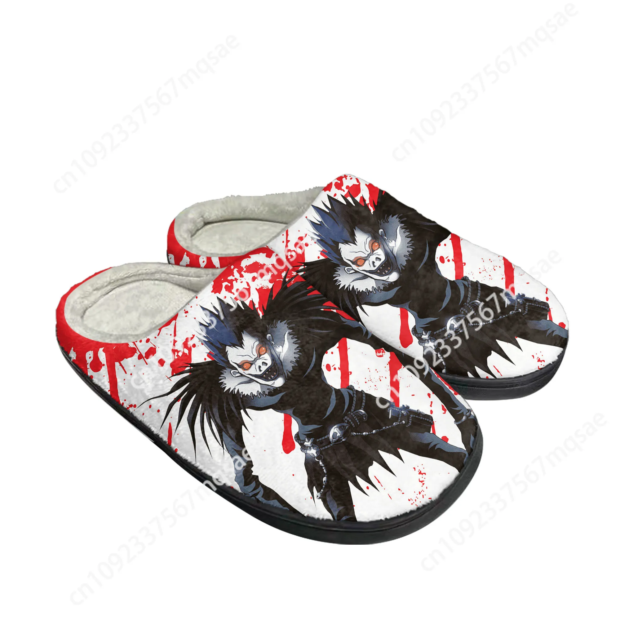 

Ryuk Horror Halloween Death Note Home Cotton Custom Slippers Mens Womens Sandals Plush Casual Keep Warm Shoes Thermal Slipper