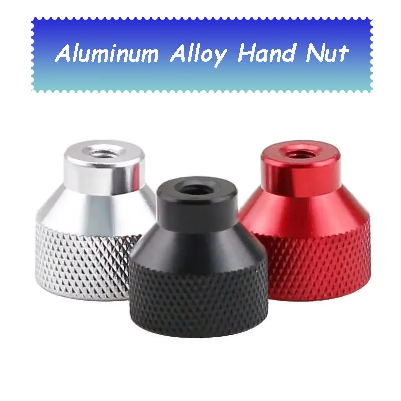 3~50 M3 Blind Hole Hand Nut Aluminum Alloy Knurled Step Nut With Collar Thumb Nuts Black/Red/Aluminium/Silver/Purple/green/blue