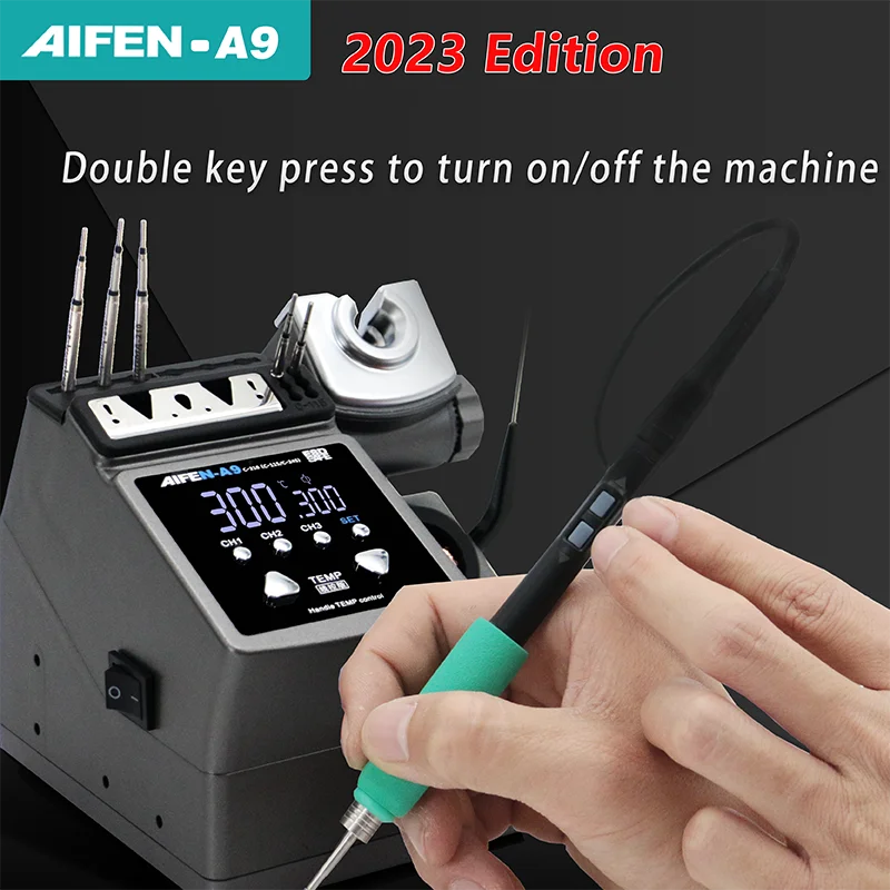 AIFEN A9 Soldering Station Compatible Soldering Iron Tips C210/C245/C115 Handle Lead-free Electronic Welding Rework Station