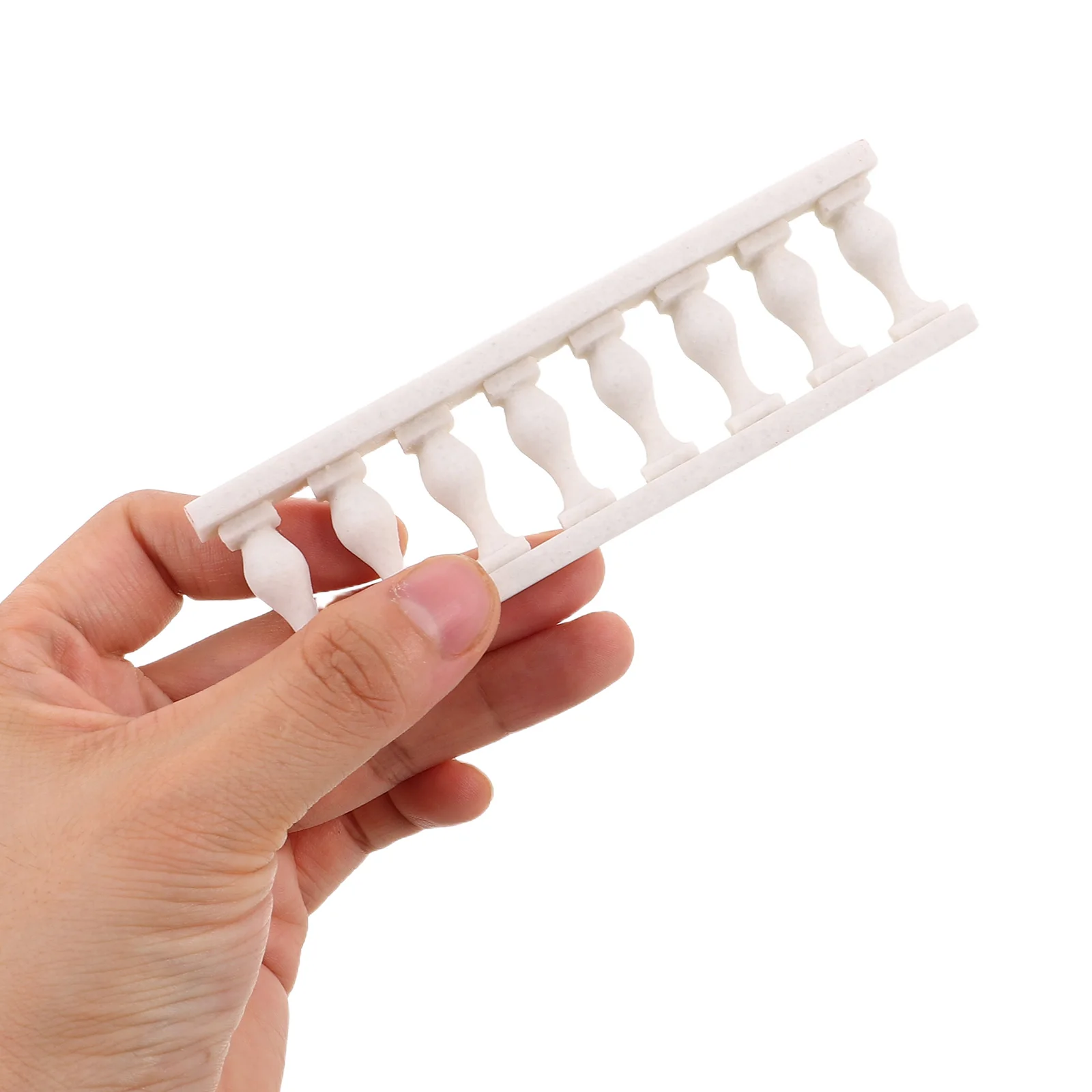 

5Pcs Miniature Fence Set Detailed Mini Railing for Micro Landscape Crafts Dollhouse Garden Decoration Baluster Railing