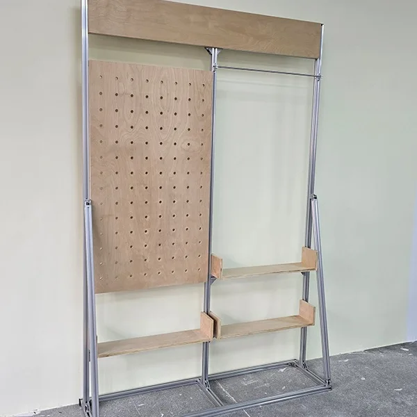 

Birch Ocean Panel Aluminum Profile Display Rack Floor Hole Board Rack Jewelry Shelf Display Cabinet Art Rack