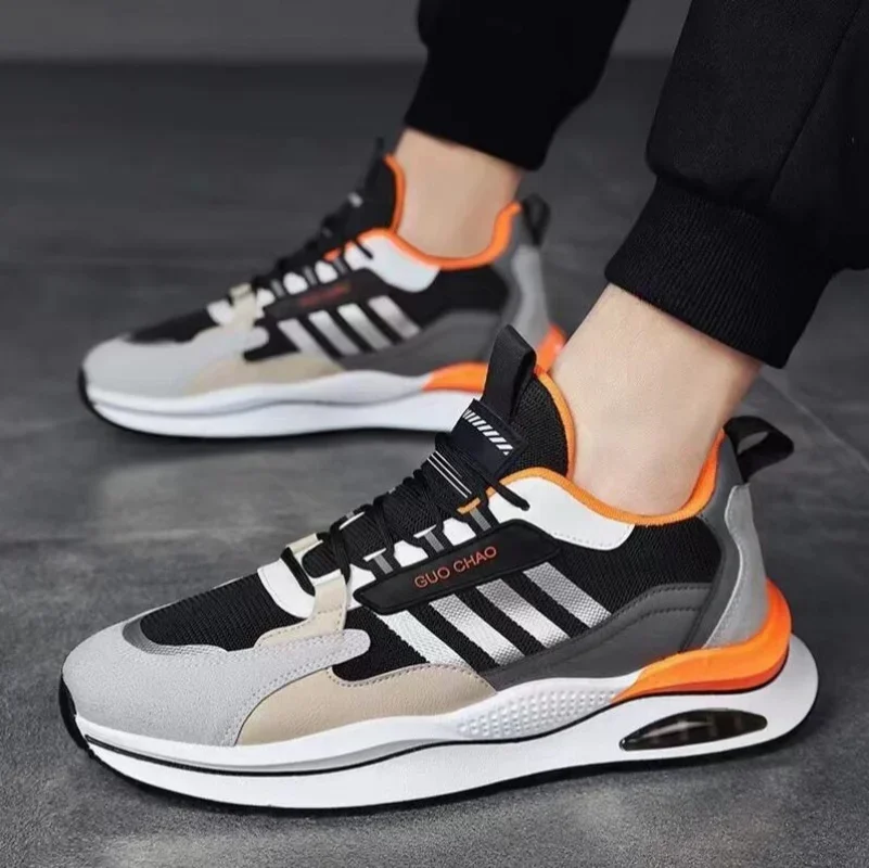 

Легкие мягкие повседневные кроссовки для мужчин, дышащие сетчатые спортивные кроссовки на открытом воздухе, противоскользящие прогулочные износостойкие кроссовки для бега