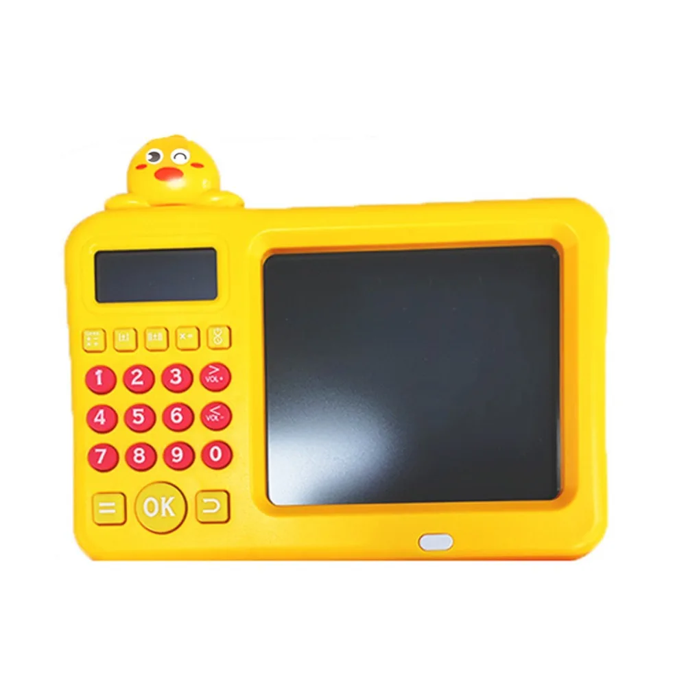 Macchina per l'apprendimento Educazione precoce Calcolatrice orale Giocattolo da disegno Protezione per gli occhi Gioco di matematica Lavagna LCD Cartone animato multifunzionale