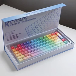 1 Set Childhood Fantasies Keycaps PBT Dye Sublimation Key Caps MDA Profile Rainbow Keycap For MX Switch Mechanical Keyboard