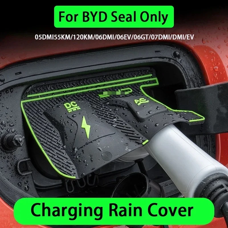 

Charging Gun Rain Cover for BYD Seal 05DMI55/122KM 06DMI 06EV 06GT 07DMI SealDMI SealEV Car Charging Port Waterproof Protector