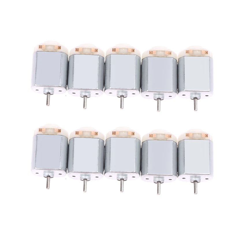 10Pcs 130 Micro DC Motor 3V-6V 8000RPM Miniature Electric motor four-wheel motor small DIY Toys Hobbies Smart Car