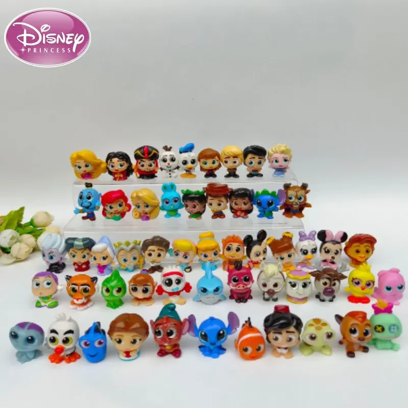 20/30pcs Disney Doorables Princess Dolls  Anna Elsa Olaf Dolls Cartoon Mini Size Model Figuras Toys for Kids Gift Random Send