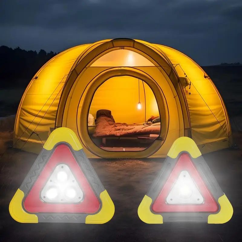 

Аварийная треугольная сигнальная лампа Автомобильный аварийный стоп-сигнал с красным светодиодным предупредительным световым сигналом Автомобильный стоп-сигнал для грузовых автомобилей